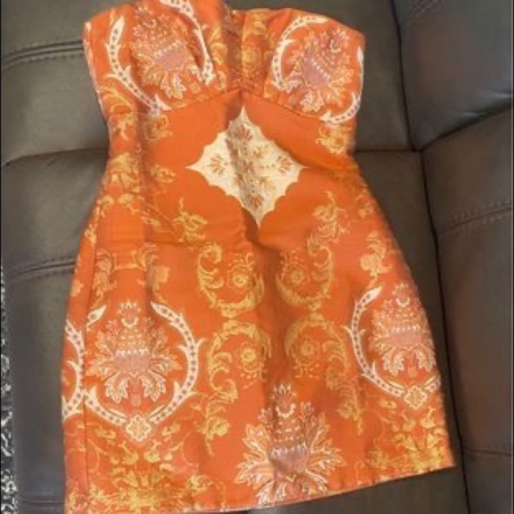 Strapless free people mini dress
